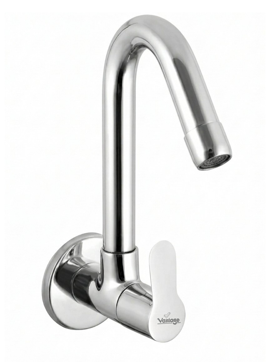 Sink Cock With Swivel Spout (Elante)