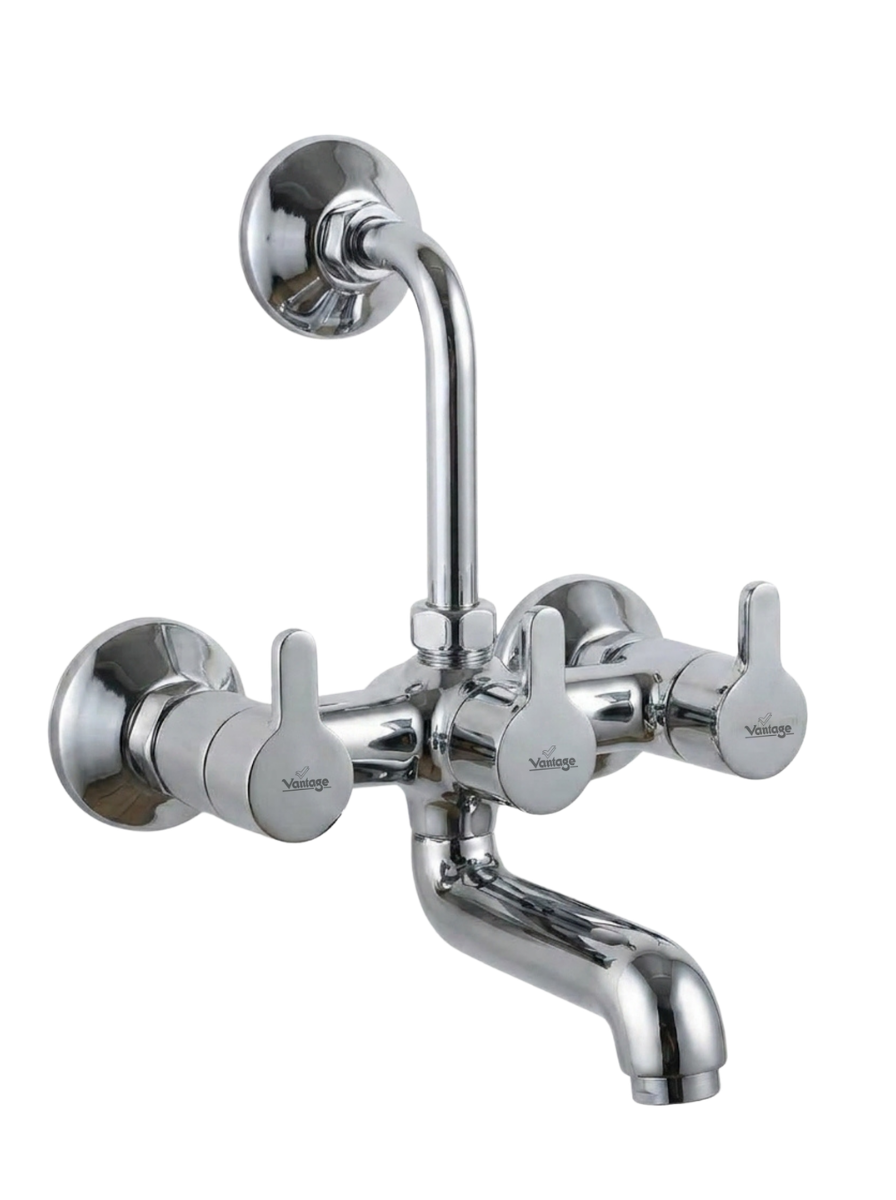Wall Mixer With Provision for O/S With 115mm Long Bend Pipe (Aura)