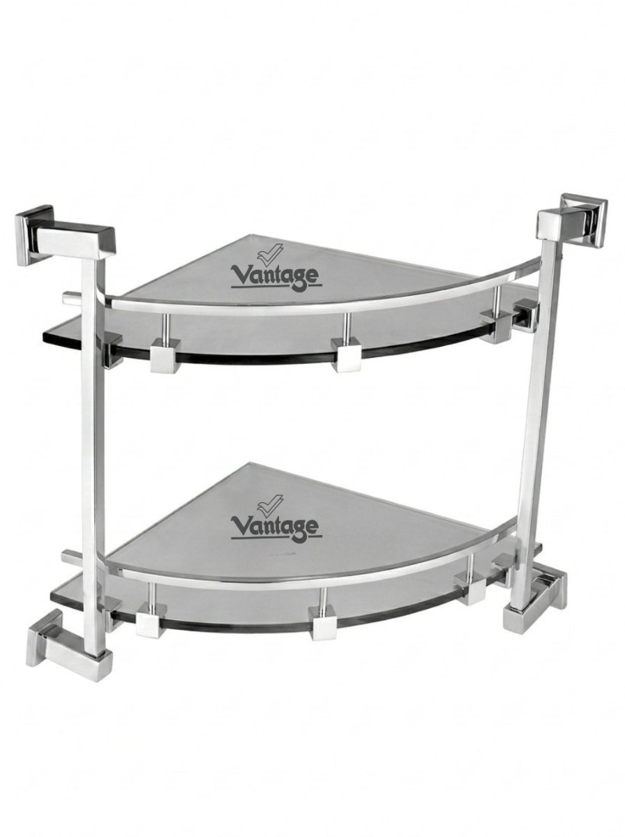 Corner Glass shelf (Double Layer) (Chakor)