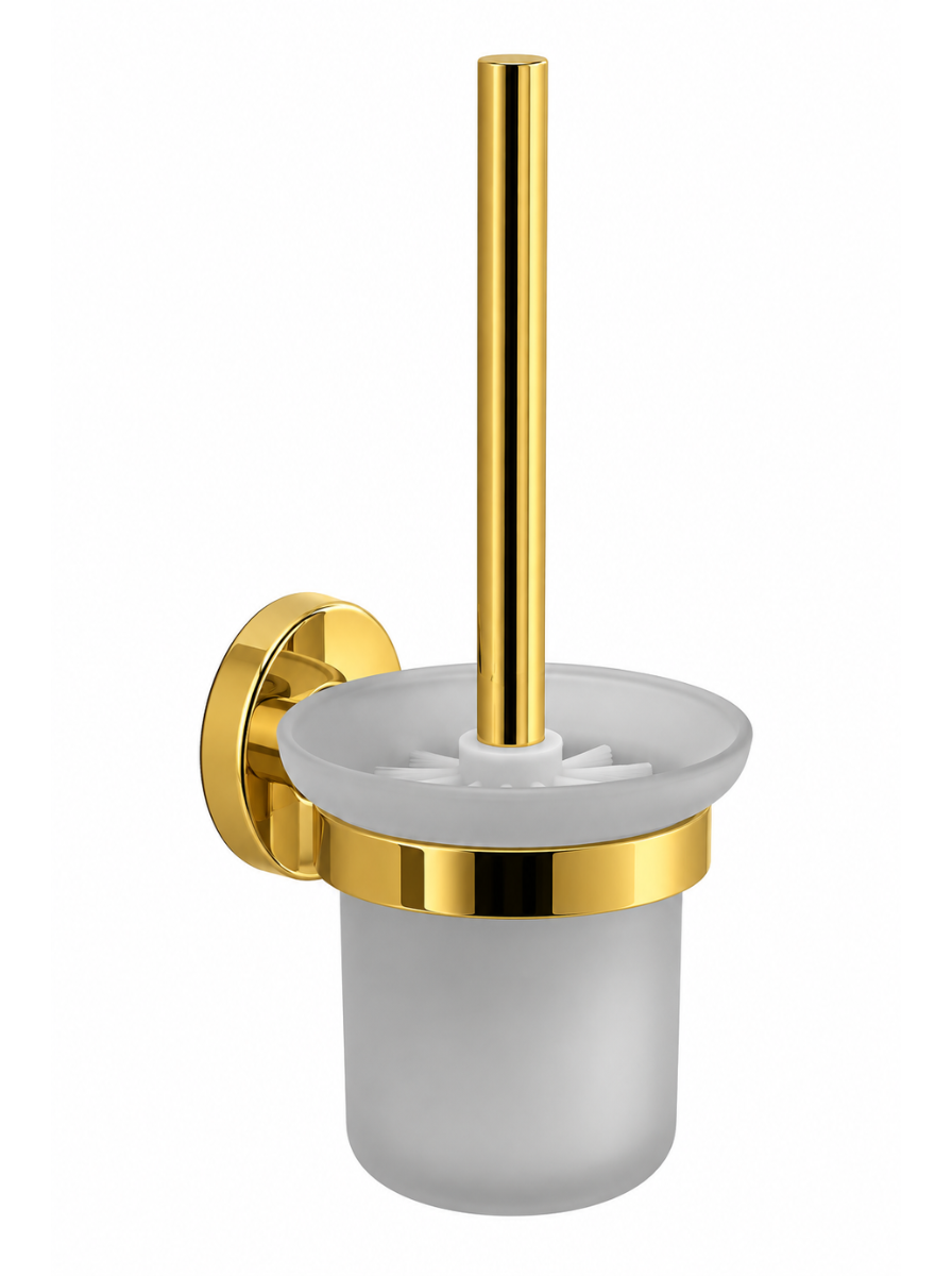 Toilet Brush Holder Wall Mounted (Glass) (Oval)