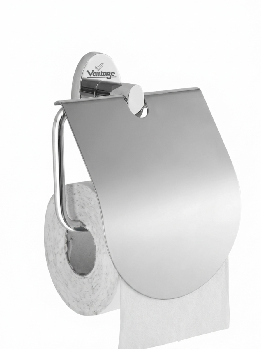 Toilet Paper Holder With Flap (Oval)