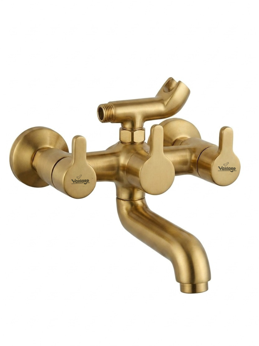 Wall Mixer With Tel. Shower Arr. Only With Tel. Shower Crutch (Aura)