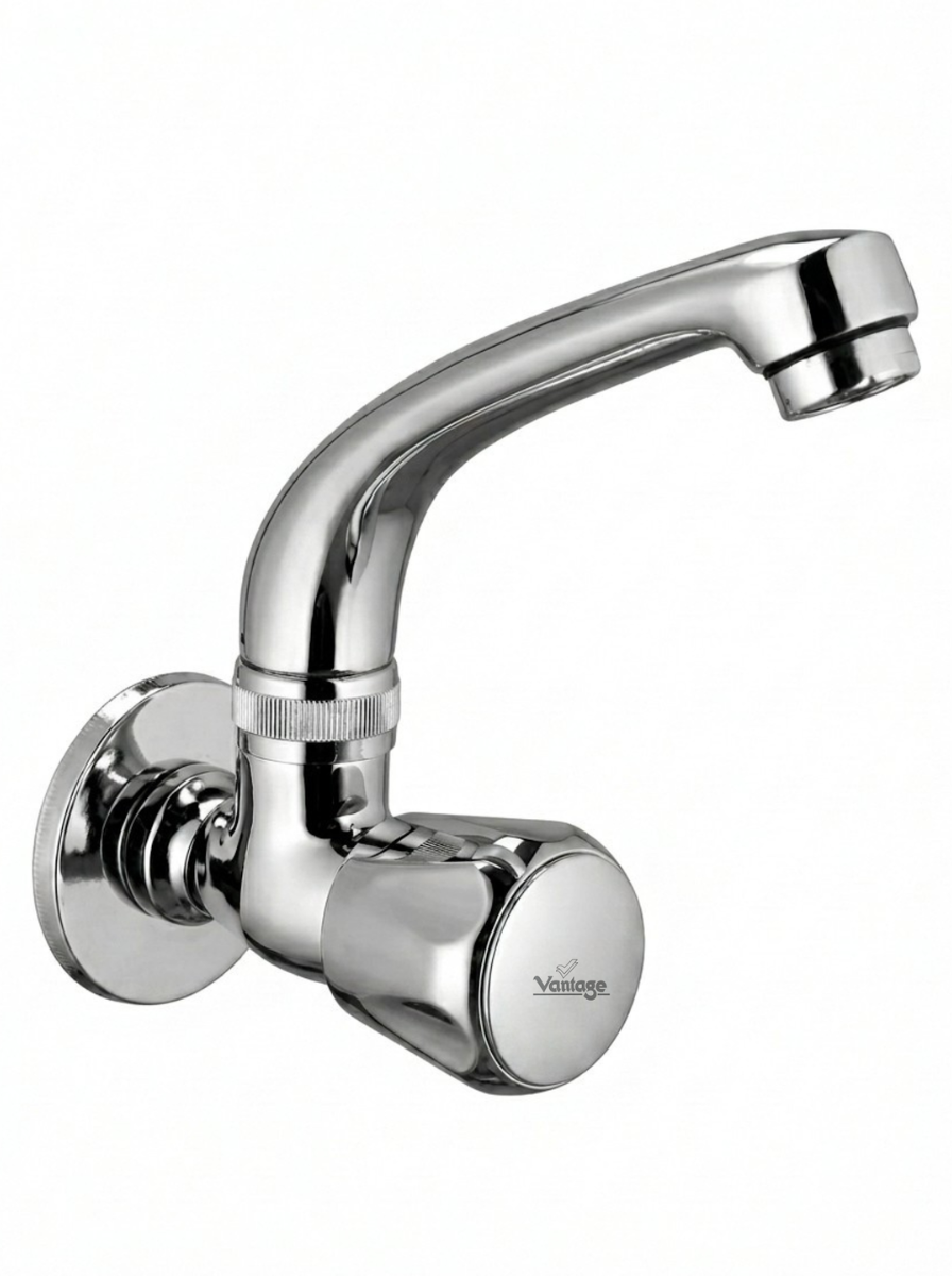 Sink Cock with Swivel Spout (Crown)