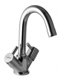 Center Hole Basin Mixer with 18 Connection Pipe (Flora)