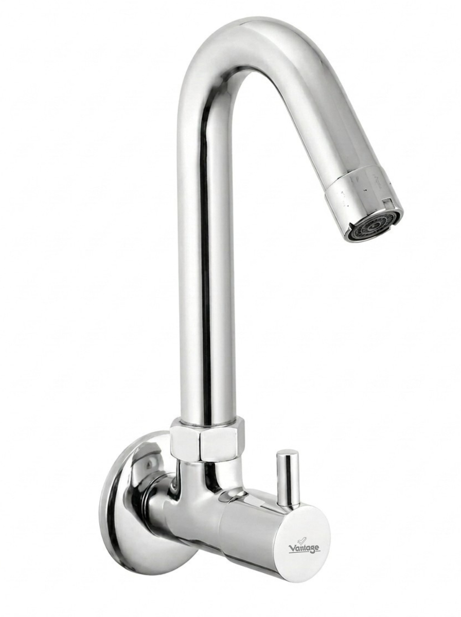 Sink Cock With Swivel Spout (Flora)