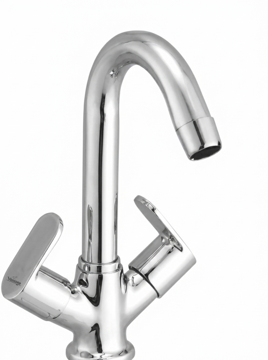 Center Hole Basin Mixer with 18 Connection Pipe (Optra Eco)