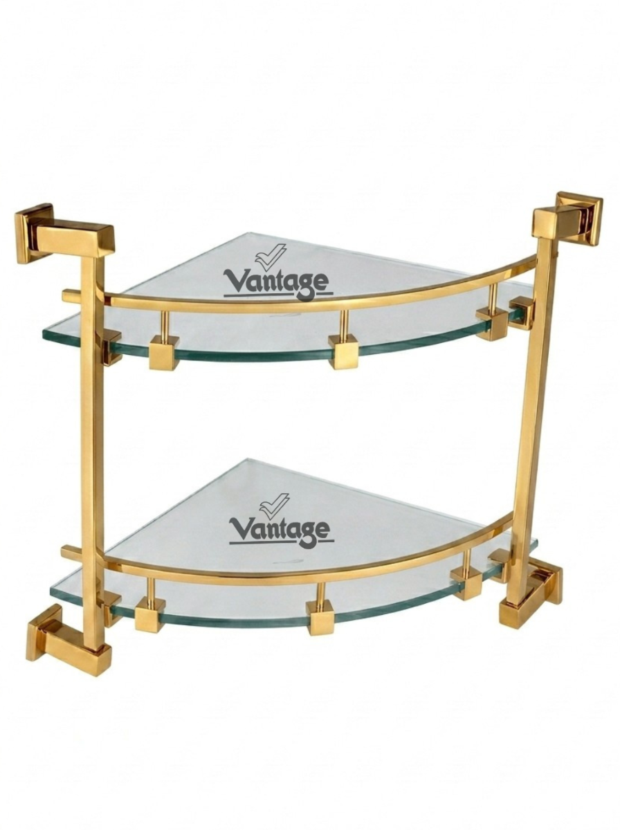 Corner Glass shelf (Double Layer) (Chakor)