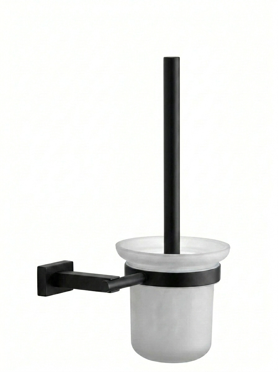 Toilet Brush Holder Wall Mounted (Glass) (QBO)