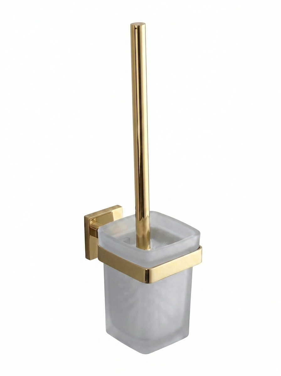 Toilet Brush Holder Wall Mounted (Glass) (Rhombus)