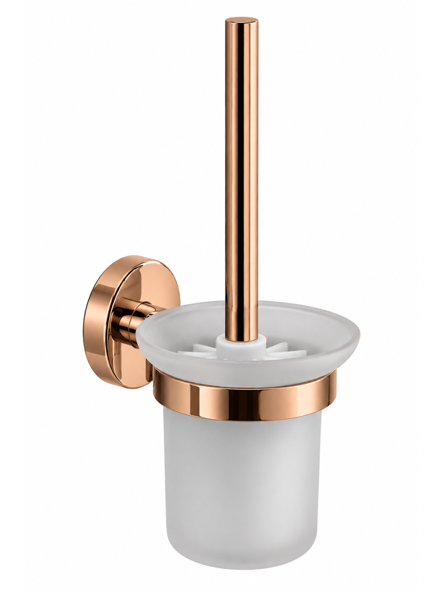 Toilet Brush Holder Wall Mounted (Glass) (Oval)