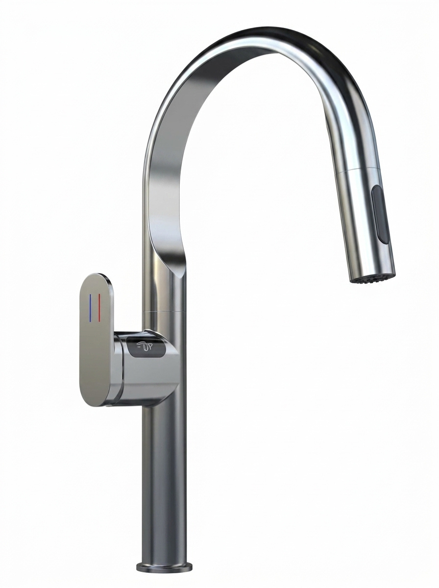 Single Lever Sink Mixer Pull Out Dual Flow