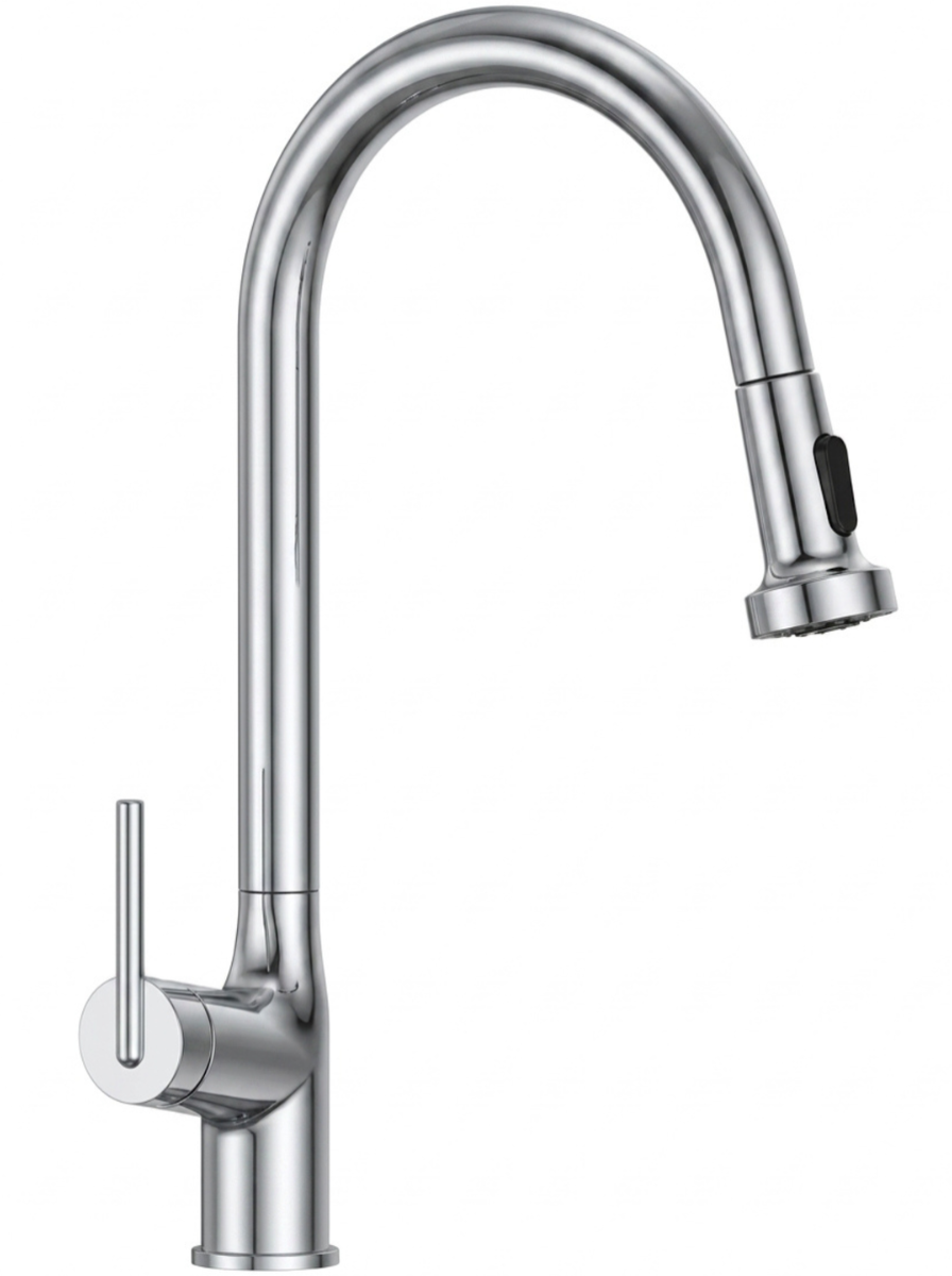 Single Lever Sink Mixer Pull Out Dual Flow (Matt Black)