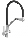 Single Lever Sink Mixer 3 in 1 Floor Mounted with Flexible Spout & Water Filter Purifier Out-Let