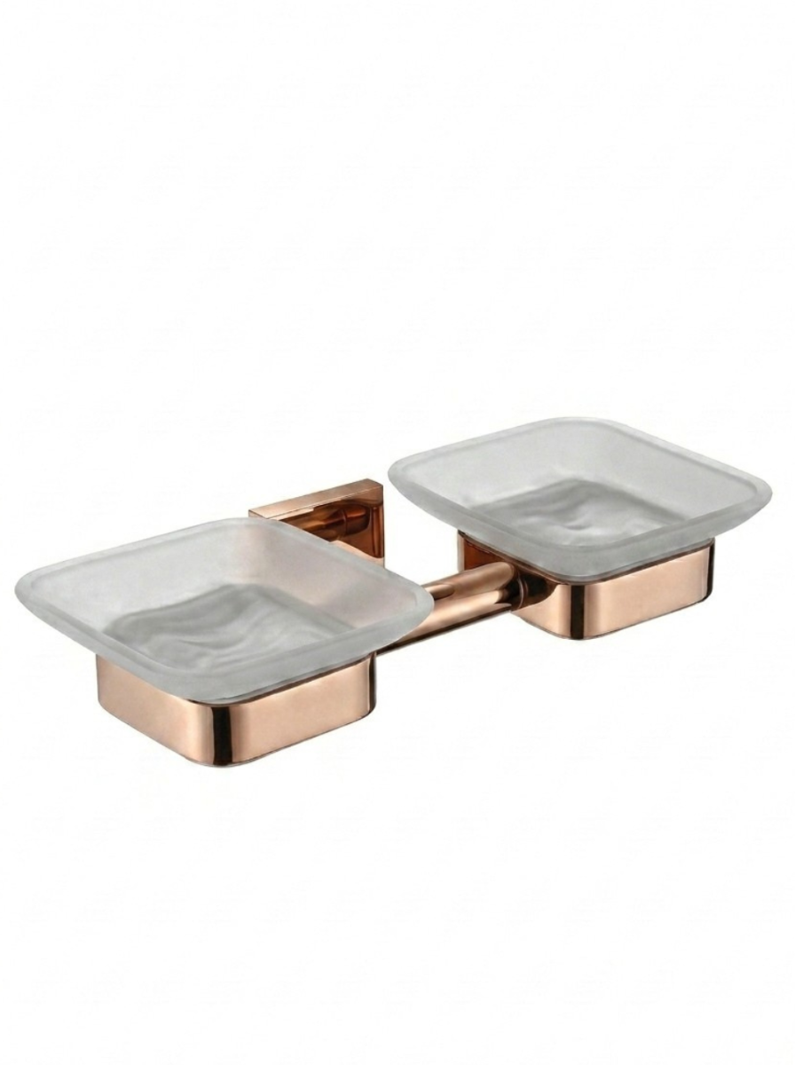 Double Soap Dish (Glass) (Rhombus)