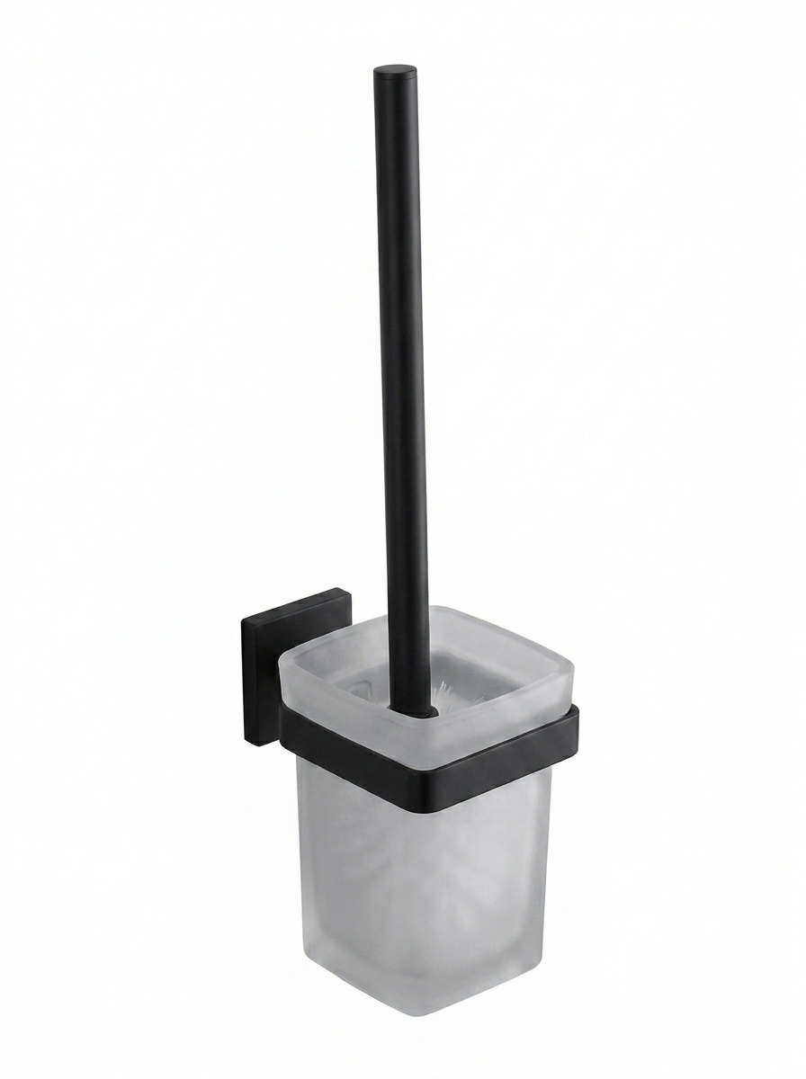 Toilet Brush Holder Wall Mounted (Glass) (Rhombus)