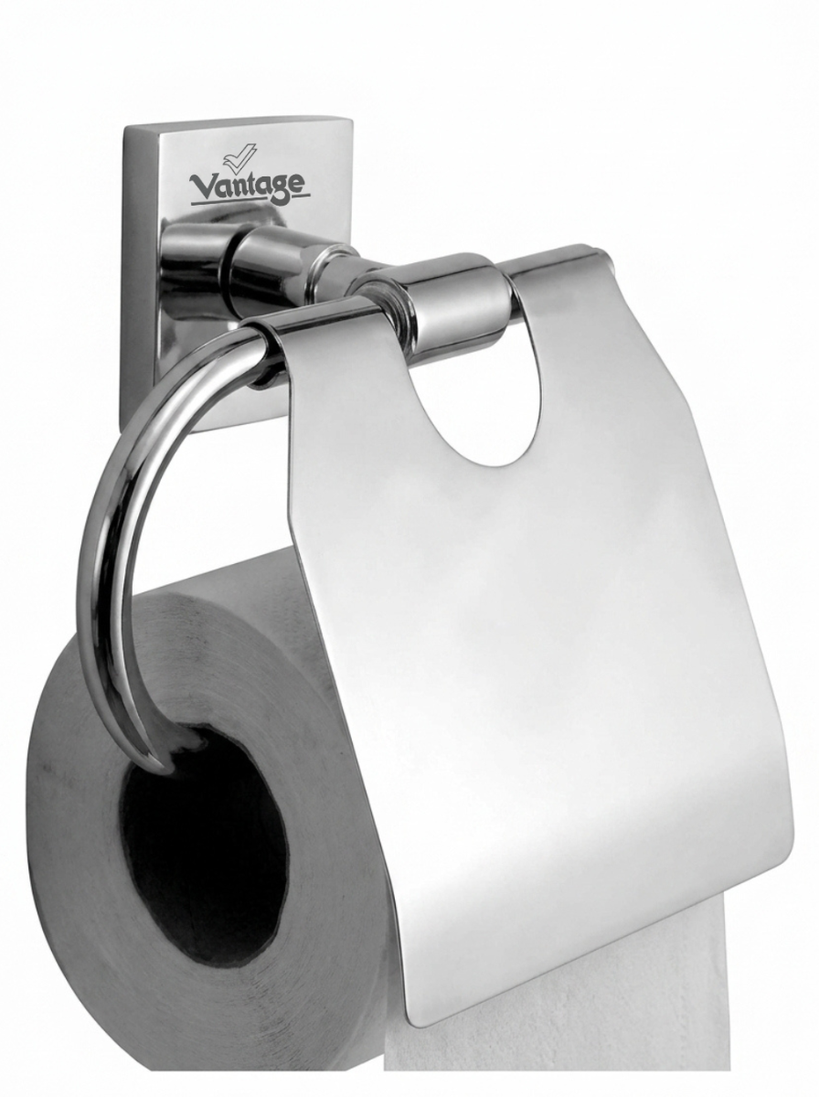 Toilet Paper Holder with Flap (Rhombus)