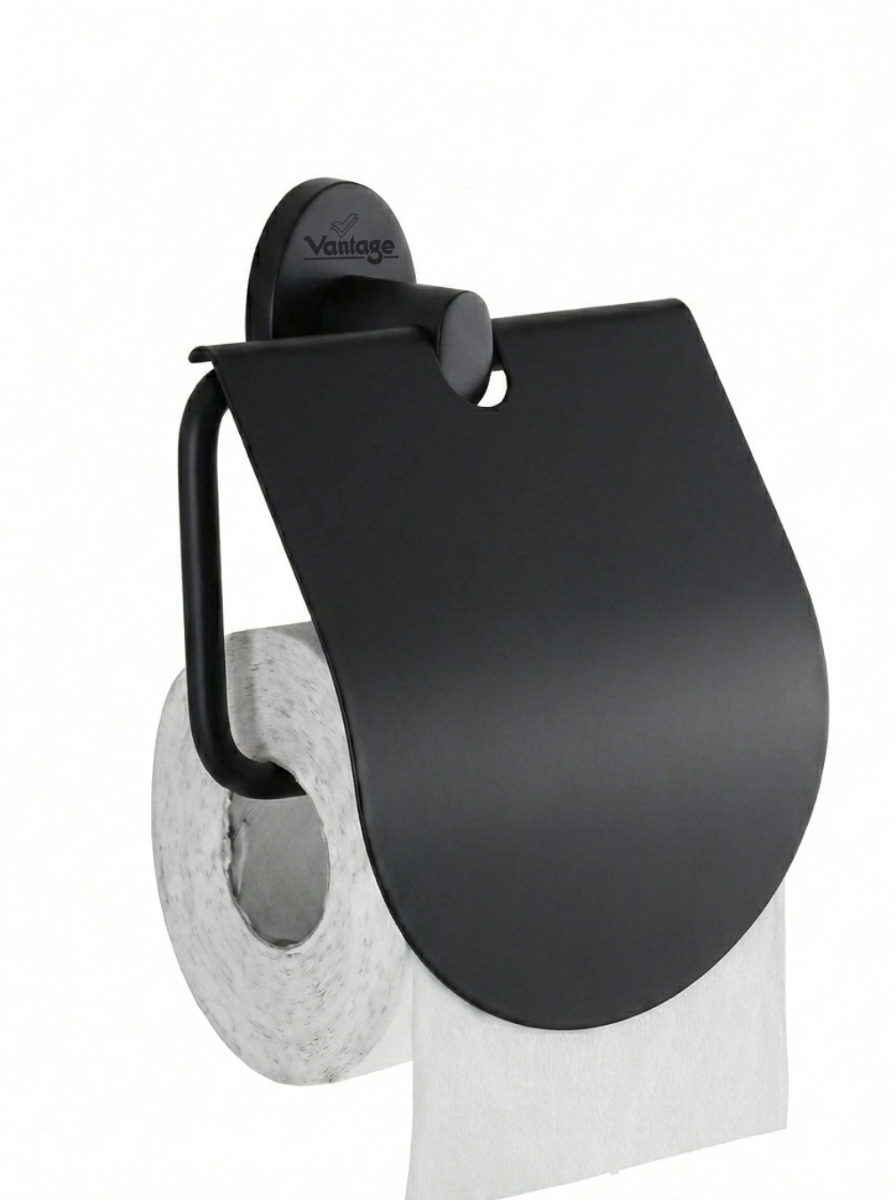 Toilet Paper Holder With Flap (Oval)