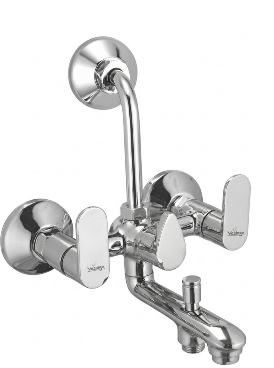 Wall Mixer 3 in 1 With Provision for O/S with 115mm Long Band Pipe (Optra)