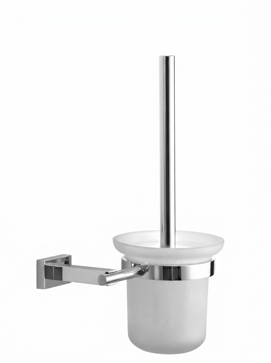 Toilet Brush Holder Wall Mounted (Glass) (QBO)
