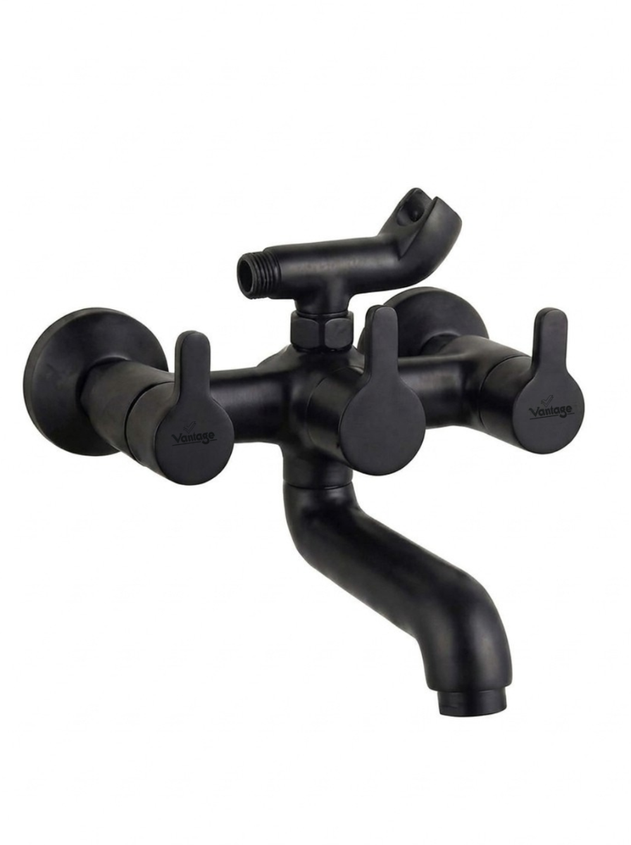 Wall Mixer With Tel. Shower Arr. Only With Tel. Shower Crutch (Aura)