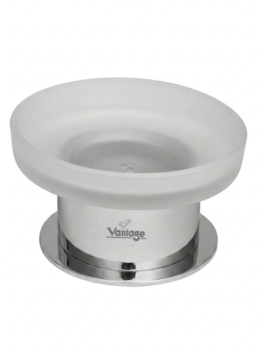 Counter Soap Dish Brass Round