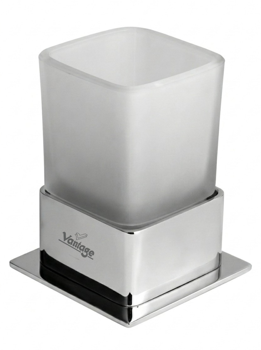 Counter Tumbler Holder Brass Square