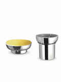 Soap Dish/Tumbler Brass Round