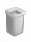 Square Glass for Toilet Brush Holder