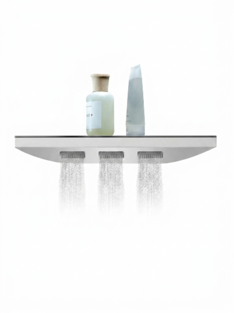Shoulder Shower (with Toughened Glass Shelf (Rain Shower)