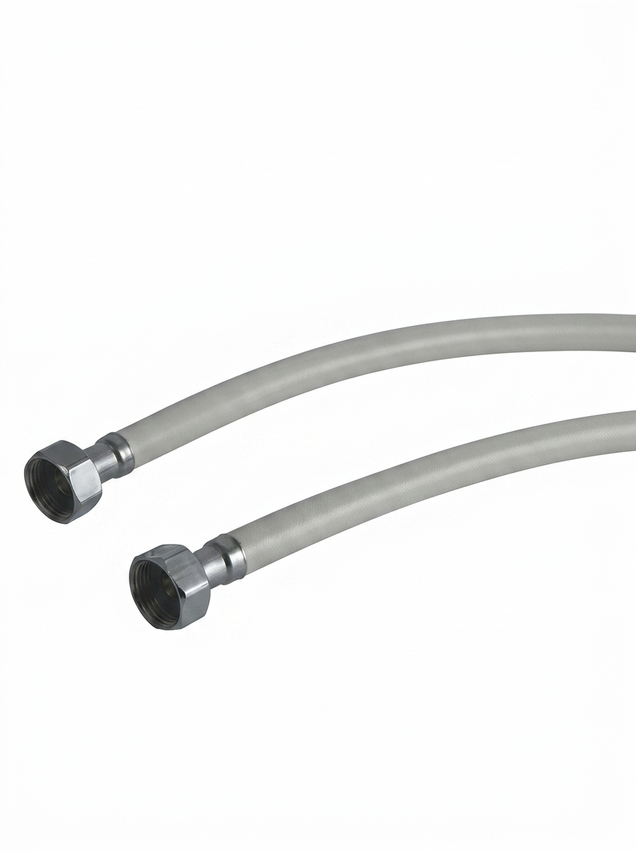 PVC Connection Pipe with Brass Nuts (15mm thickness)