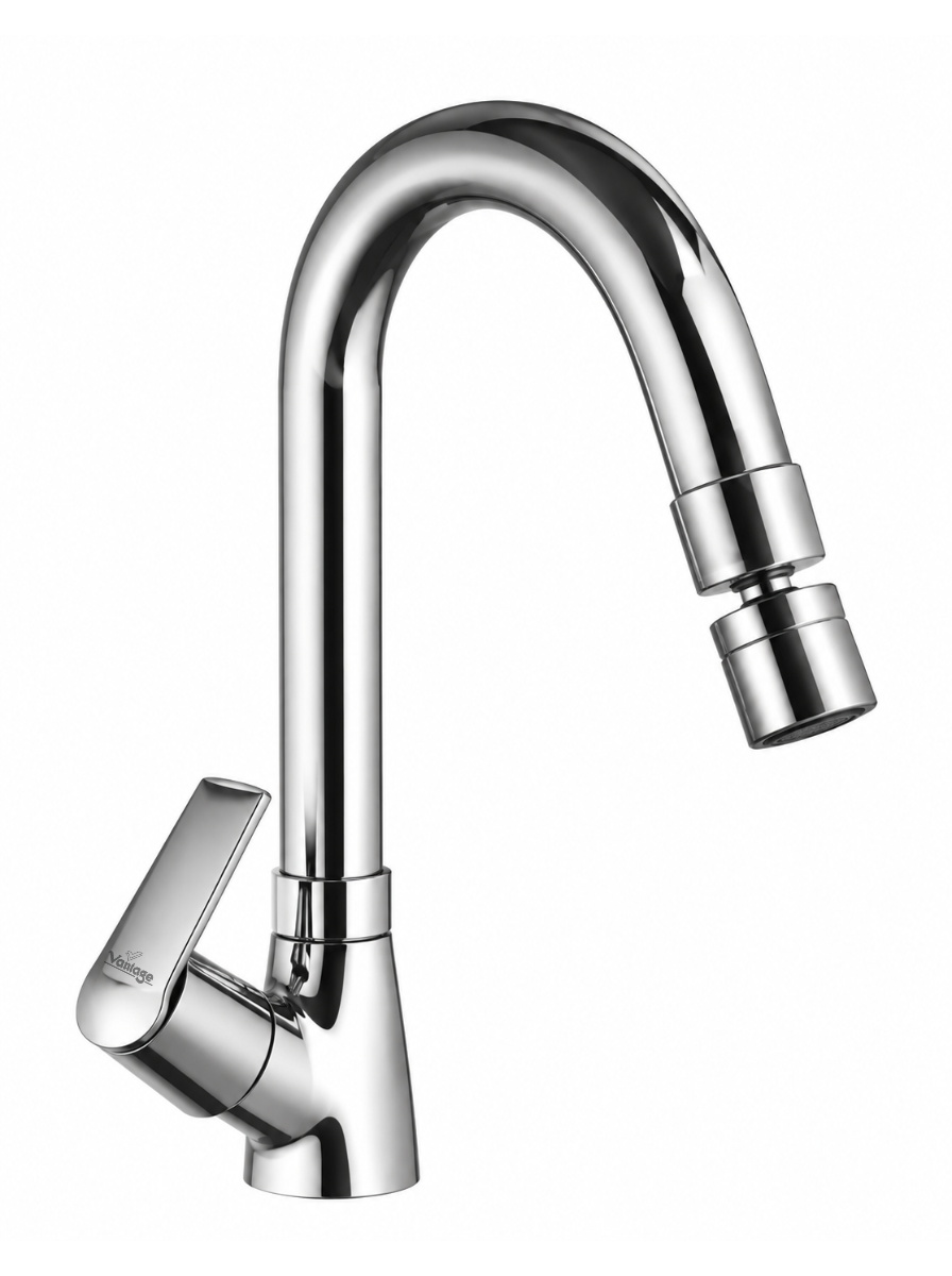 Swan Neck with Swivel Spout with 360° Dual Flow Nozzle (Arial)
