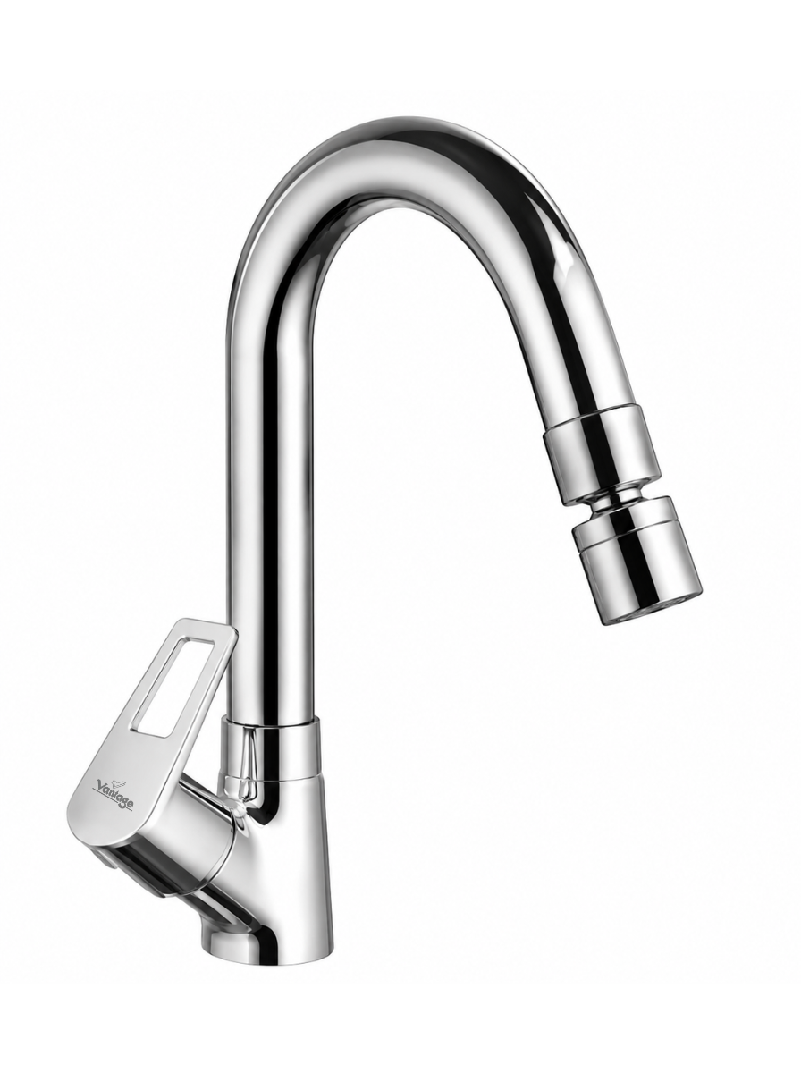 Swan Neck with Swivel Spout with 360° Dual Flow Nozzle (Aric)
