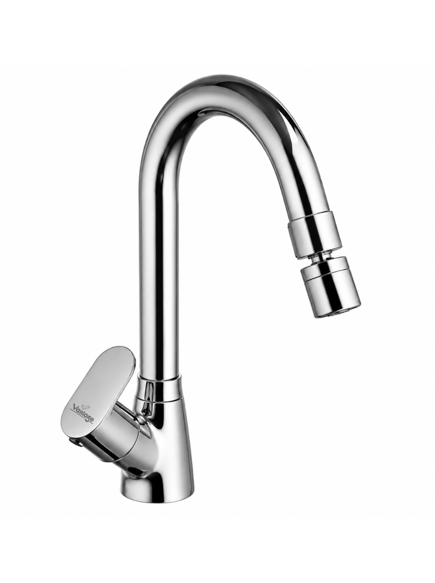 Swan Neck with Swivel Spout with 360° Dual Flow Nozzle (Optra Eco)