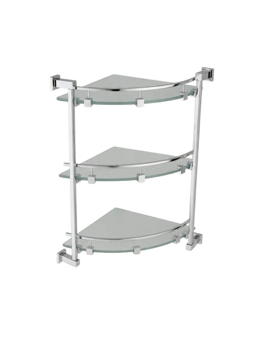 Corner Glass Shelf (Triple Layer) (Chakor)
