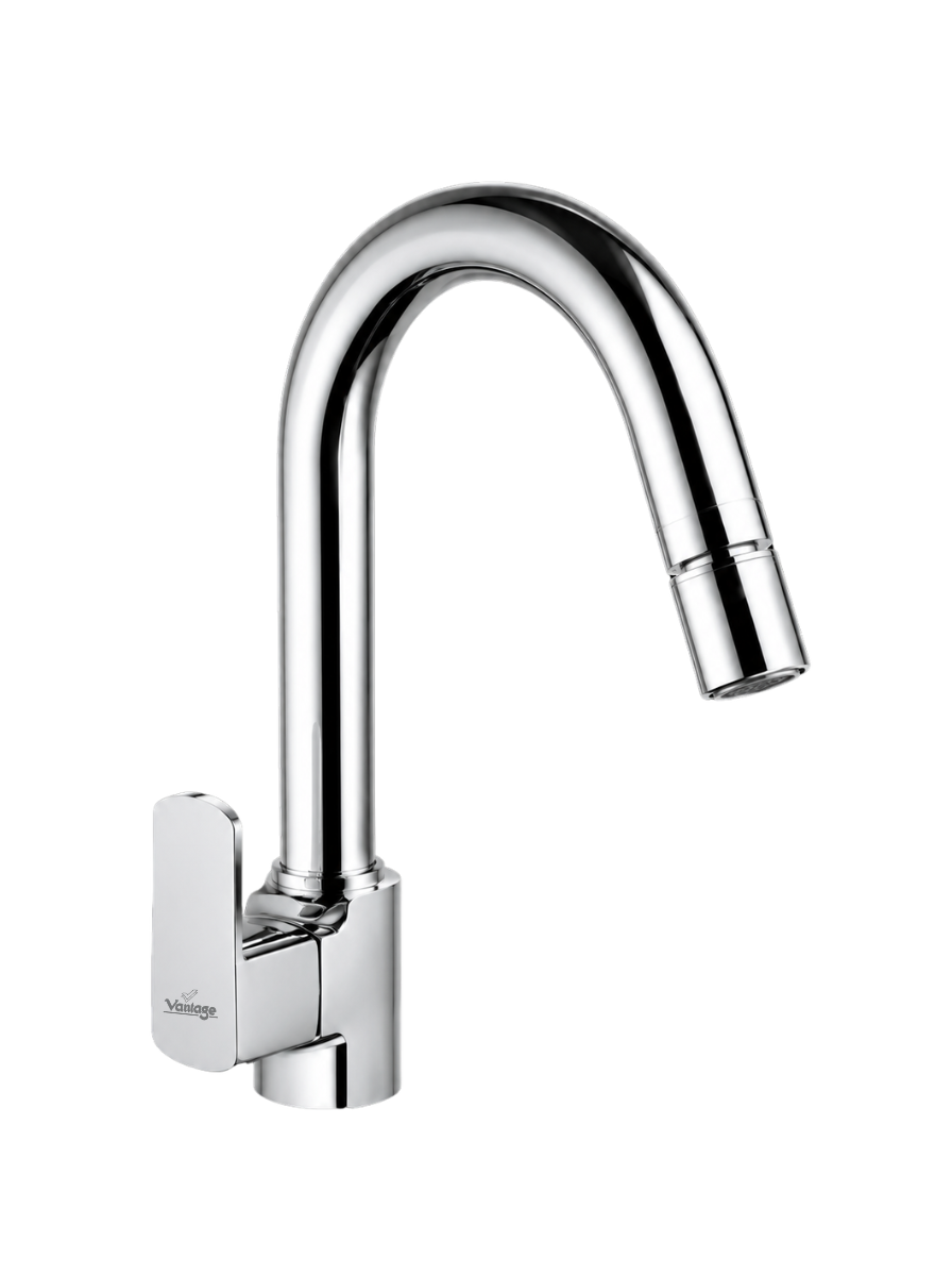 Swan Neck with Swivel Spout with 360° Dual Flow Nozzle (Chakor Prime)