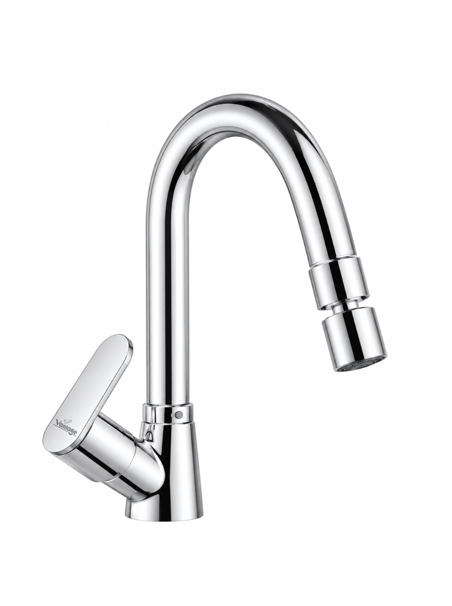 Swan Neck with Swivel Spout with 360° Dual Flow Nozzle (Optra)