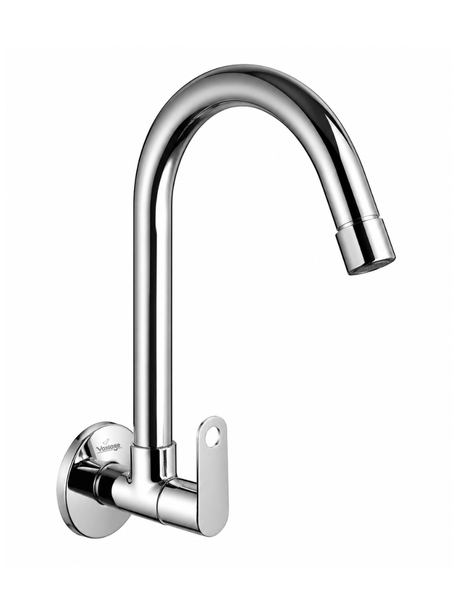 Sink Cock with Long Swivel Spout (Orbrix)