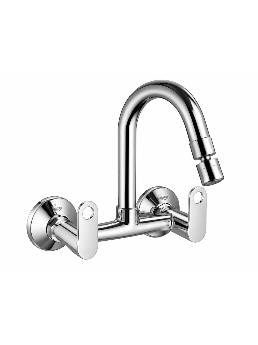 Sink Mixer with Swivel Spout with 360° Dual Flow Nozzle (Orbrix)
