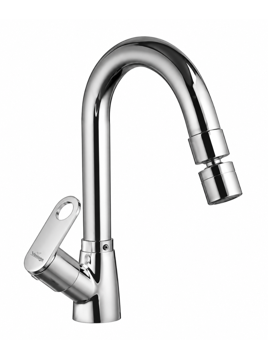 Swan Neck with Swivel Spout with 360° Dual Flow Nozzle (Orbrix)