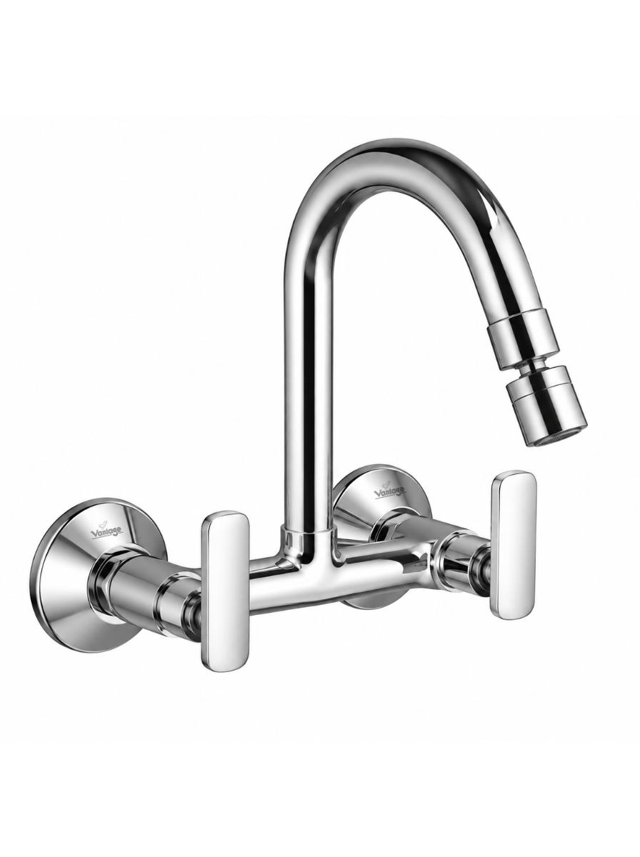 Sink Mixer with Swivel Spout with 360° Dual Flow Nozzle (Jazz)