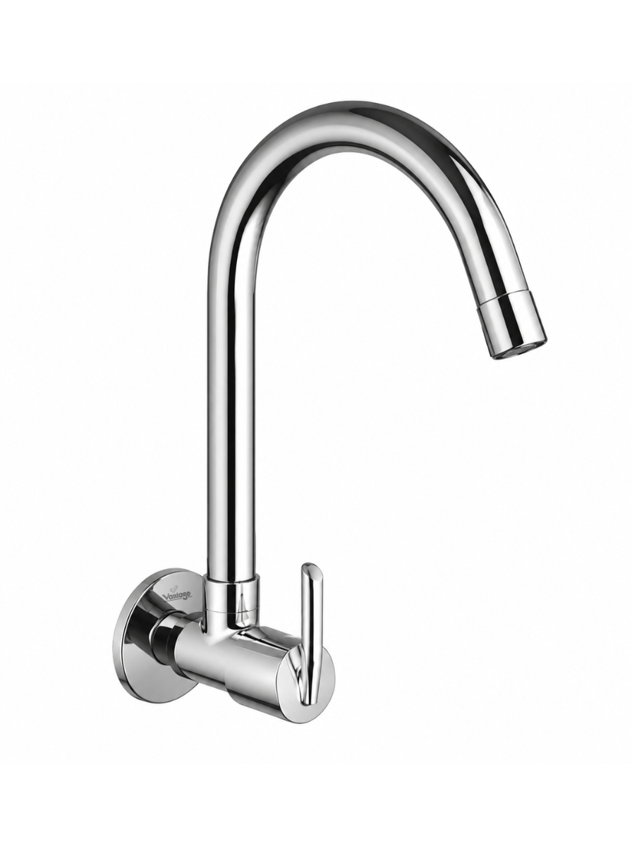 Sink Cock with Long Swivel Spout (Linux)