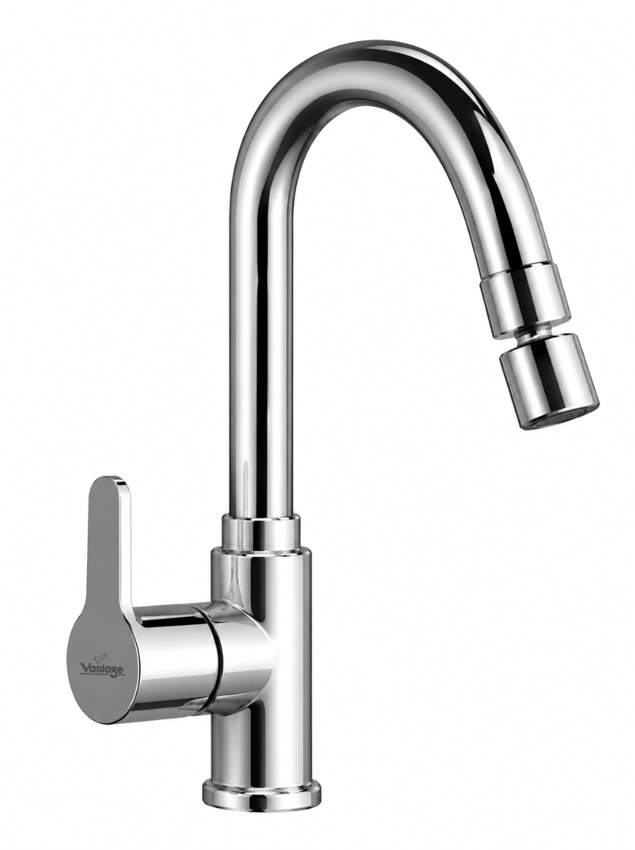 Swan Neck with Swivel Spout with 360° Dual Flow Nozzle (Aura)