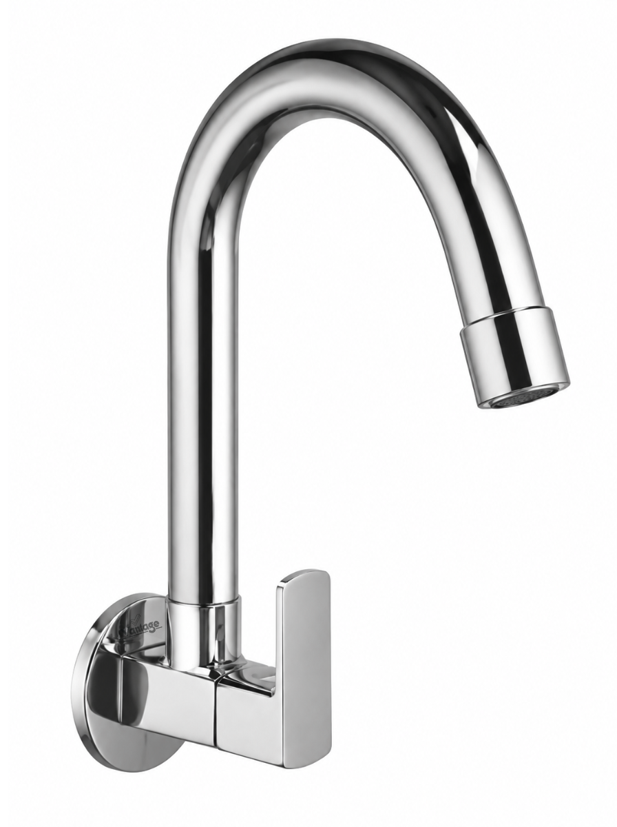 Sink Cock with Round Swivel Spout (Chakor Prime Mini)