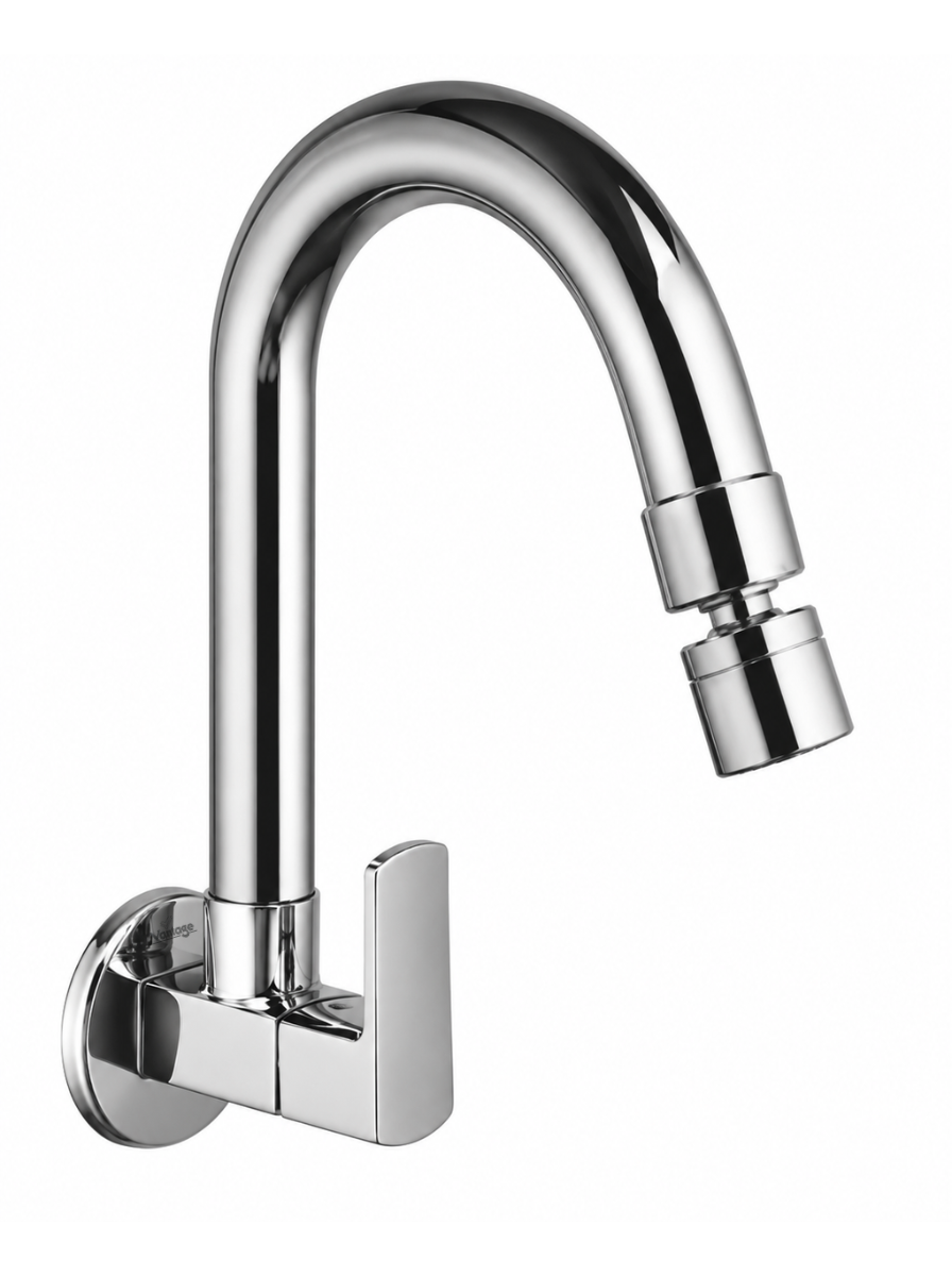 Sink Cock with Swivel Spout with 360° Dual Flow Nozzle (Chakor Prime Mini)