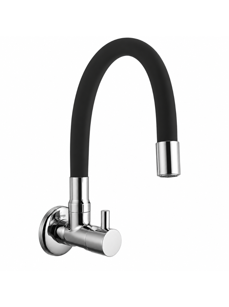 Sink Cock with Flexible S.F. Spout (Flora)